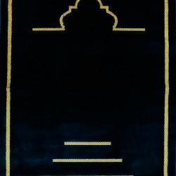 Sea Blue Yellow Cut Prayer Rug