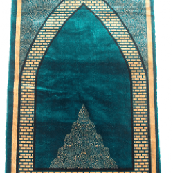 Sea Green Bricks Large Prayer Rug
