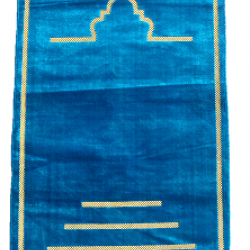 Sky Blue Lines Prayer Rug