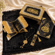 Black & Gold Islamic Gift Set with Decorative Quran Accessories