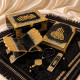 Black & Gold Islamic Gift Set with Decorative Quran Accessories