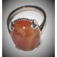 Carnelian Aqeeq Silver Ring