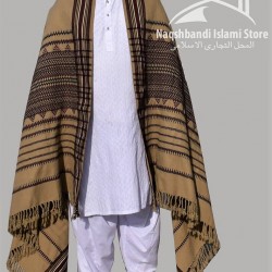 Thari Brown Fluffy Winter Shawl