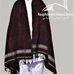 Pure Velvet Dark Brown Dhussa Chaddar Shawl