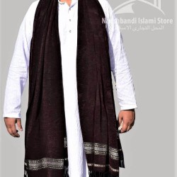 Pure Velvet Dark Brown Dhussa Chaddar Shawl