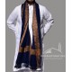 Baghdadi Shawl Sufi Muslim Blue Kashmiri Pashmina Shawl Wool Woven Embroidery 
