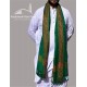 Baghdadi Shawl Sufi Muslim Green Kashmiri Pashmina Shawl Wool Woven Embroidery 