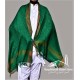 Baghdadi Shawl Sufi Muslim Green Kashmiri Pashmina Shawl Wool Woven Embroidery 