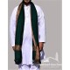 Baghdadi Shawl Sufi Muslim Dark Green Kashmiri Pashmina Shawl Wool Woven Embroidery 