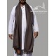 Mix Woolen Dark Grey Plain Kashmiri Shawl for Men