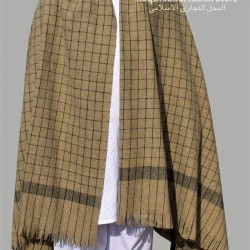 Pure Wool Checked Shawl for Men