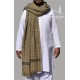 Pure Wool Checked Shawl for Men