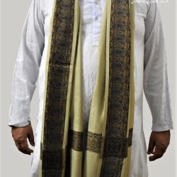 Baghdadi Shawl Sufi Muslim Skin Cream Kashmiri Pashmina Shawl Wool Woven Embroidery