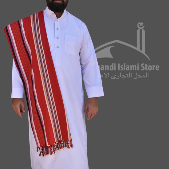 Maroon Habirah Yemeni Shawl