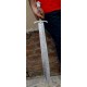 NS-102 CUSTOM HANDMADE 26 Inches Damascus Steel Sword Paka Wood Handle