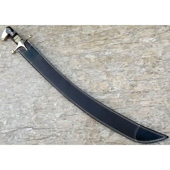 NS-109 CUSTOM HANDMADE 35 Inches Buffalo Horn Handle Arabian Sword