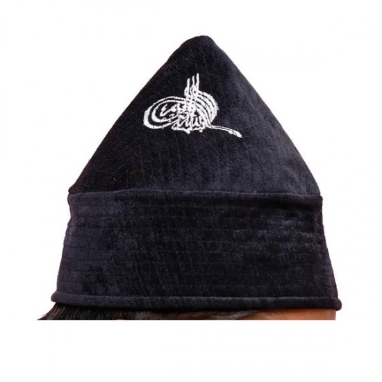 Kufi Cone Taj Black Sufi Muslim Kufi Hat