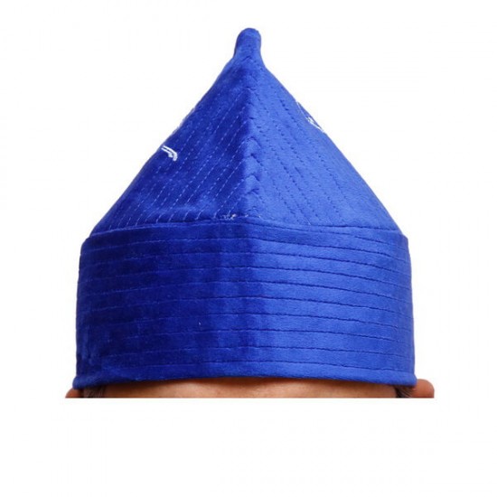 Kufi Cone Taj Blue Sufi Muslim Kufi Hat