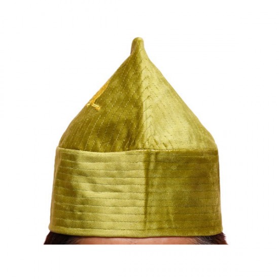 Kufi Cone Taj Parrot Green Sufi Muslim Cap Hat