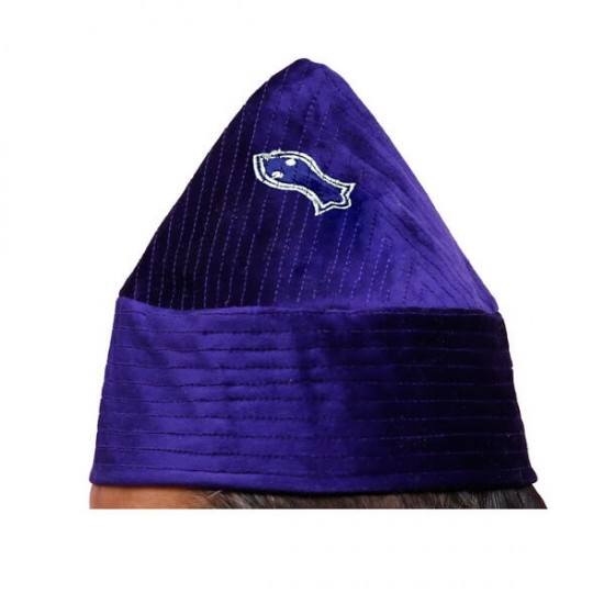 Kufi Cone Taj Purple Sufi Muslim Kufi Hat