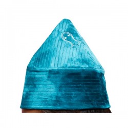 Sea Green Naqshbandi Sufi Kufi Cone Taj – Handcrafted Velvet Imamah Cap with Ottoman Embroidery | Naqshbandi Hat for Turban Wrapping