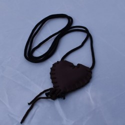 Brown Heart Leather Taweez