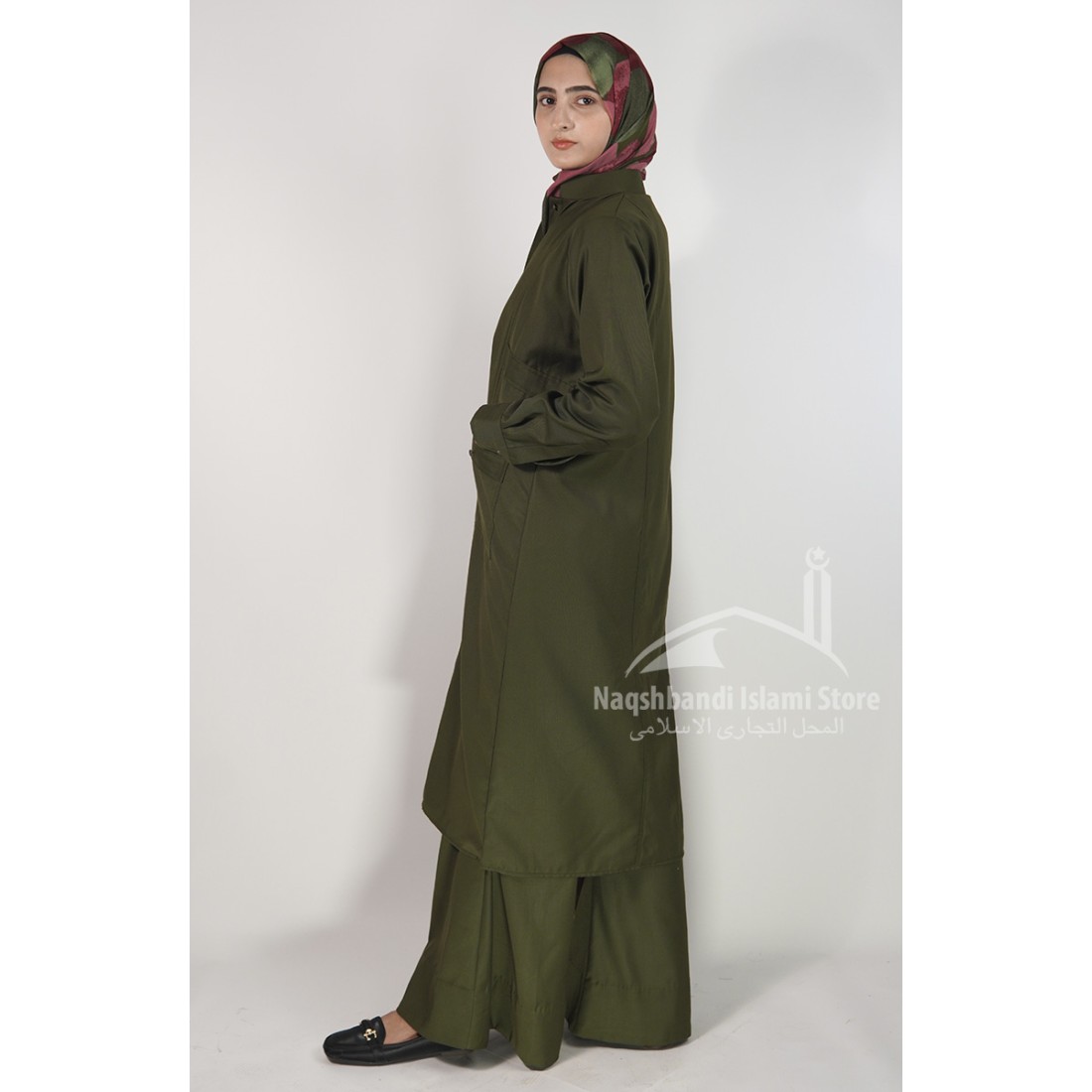 Sage Green Made-to-Order Modest Coat