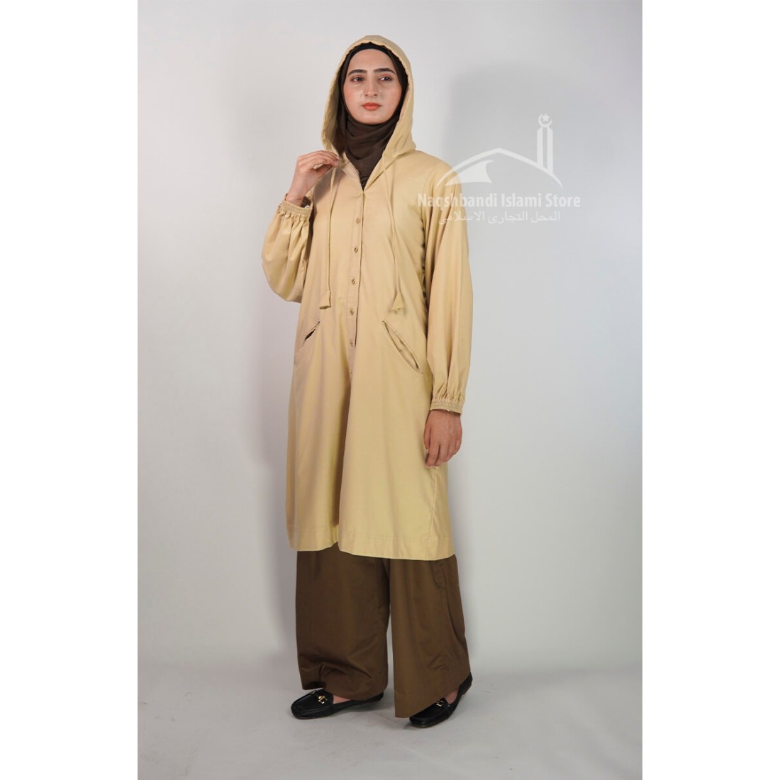 Hooded Coat – Golden Sand