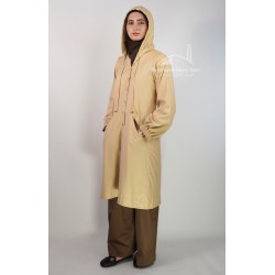 Hooded Coat – Golden Sand Casual Wear for Women | Elegant Modest Outerwear