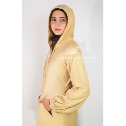 Hooded Coat – Golden Sand Casual Wear for Women | Elegant Modest Outerwear
