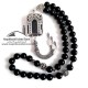 Handcrafted Onyx Bead Tasbih – 925 Silver | Made in Madina