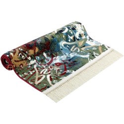 Modern Art Arabic calligraphy prayer mat - Red Color