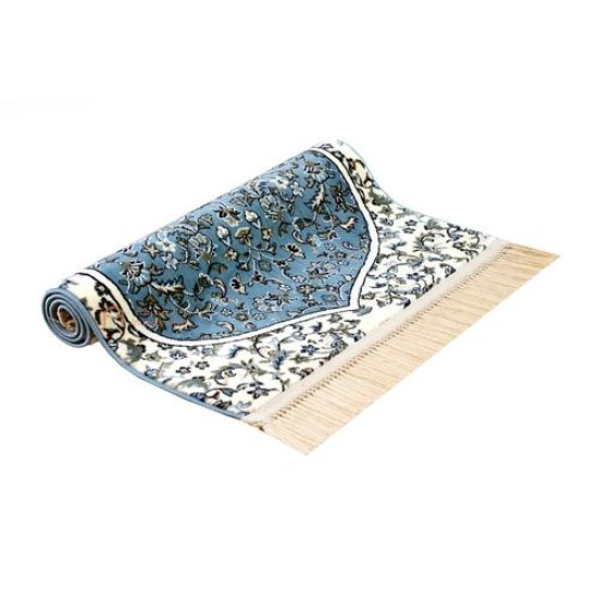 Luxurious quality Haramain Prayer Mat -Light Blue color