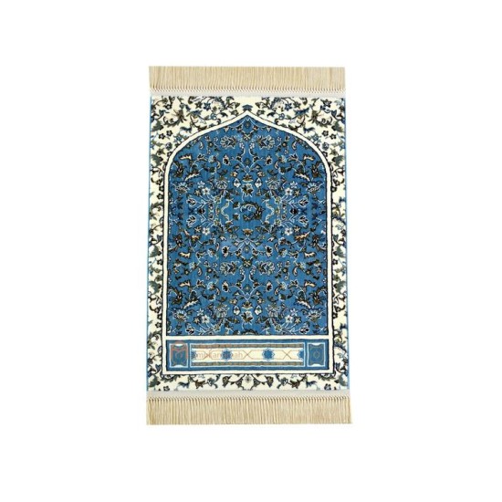 Luxurious quality Haramain Prayer Mat -Light Blue color