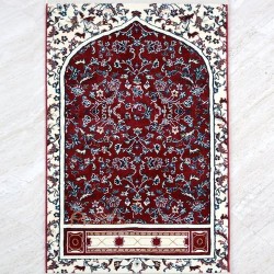 Luxurious quality Haramain Prayer Rug - Red color