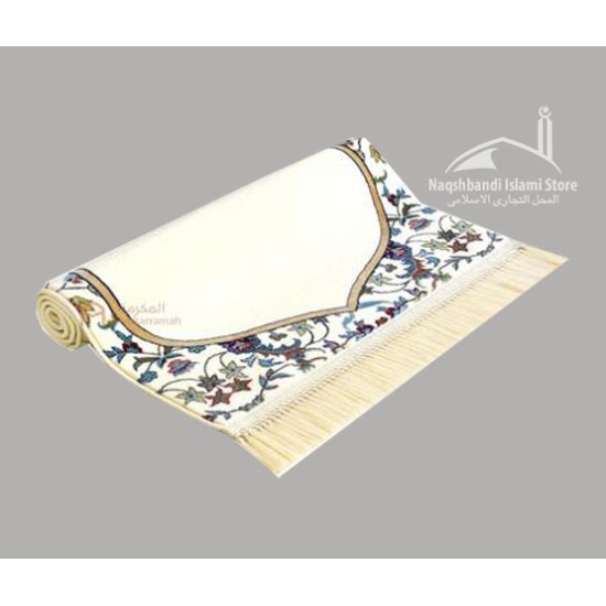 Makkah imam prayer mat - beige color