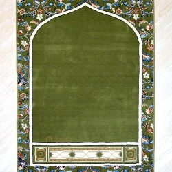 Makkah imam prayer mat - green color XL size