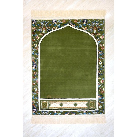 Makkah imam prayer mat - green color XL size