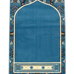 Makkah imam prayer mat - Light Blue color