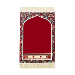 Makkah imam prayer mat - Red color