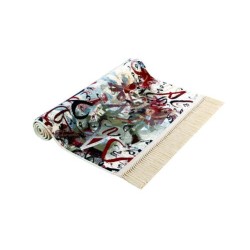 Modern Art Arabic calligraphy prayer mat - Yellow Color