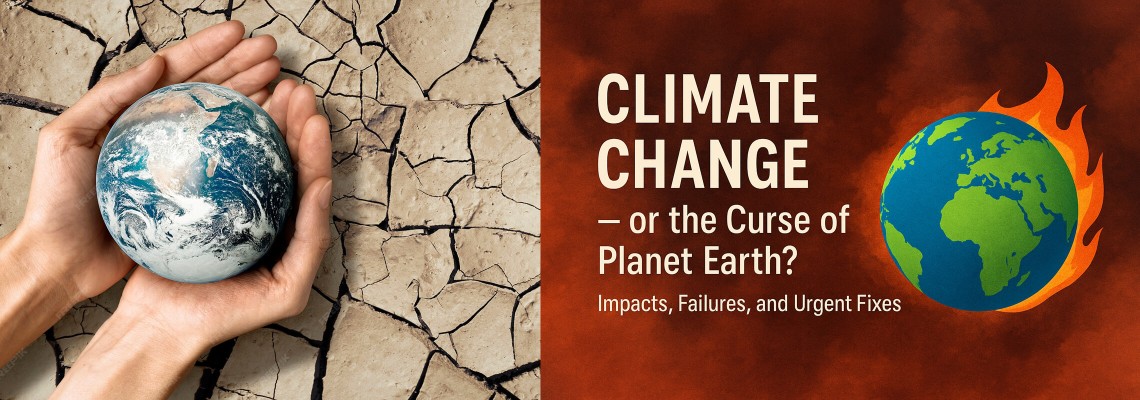 Climate Change or Curse of the Planet Earth: Causes, Impacts, Solutions & Global Responsibility