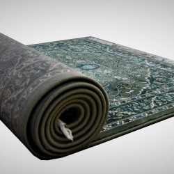 Green Kaaba Prayer Carpet from Masjid al haram