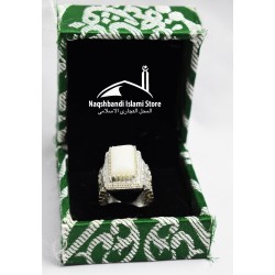 Special Marble Rectangle Shape Ring made with Riyyaz ul Jannah Floor