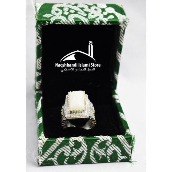 Special Marble Rectangle Shape Ring made with Riyyaz ul Jannah Floor