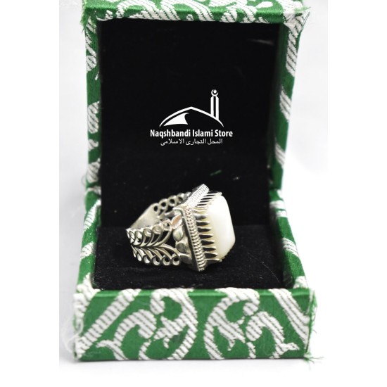 Special Marble Rectangle Shape Ring made with Riyyaz ul Jannah Floor
