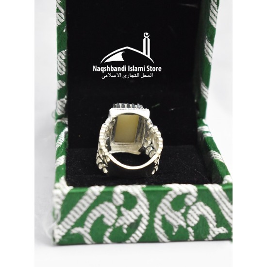 Special Marble Rectangle Shape Ring made with Riyyaz ul Jannah Floor