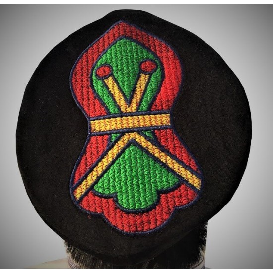 Kufi Nalain Cap Black Kufi Mawlid Hat