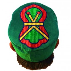 Kufi Nalain Dark Green Mawlid Hat