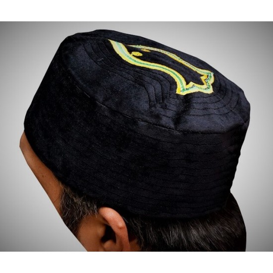 Kufi Nalain Cap Black Kufi Hat